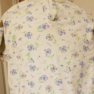 1st Impressions Basic white with Blue Flower Sleep